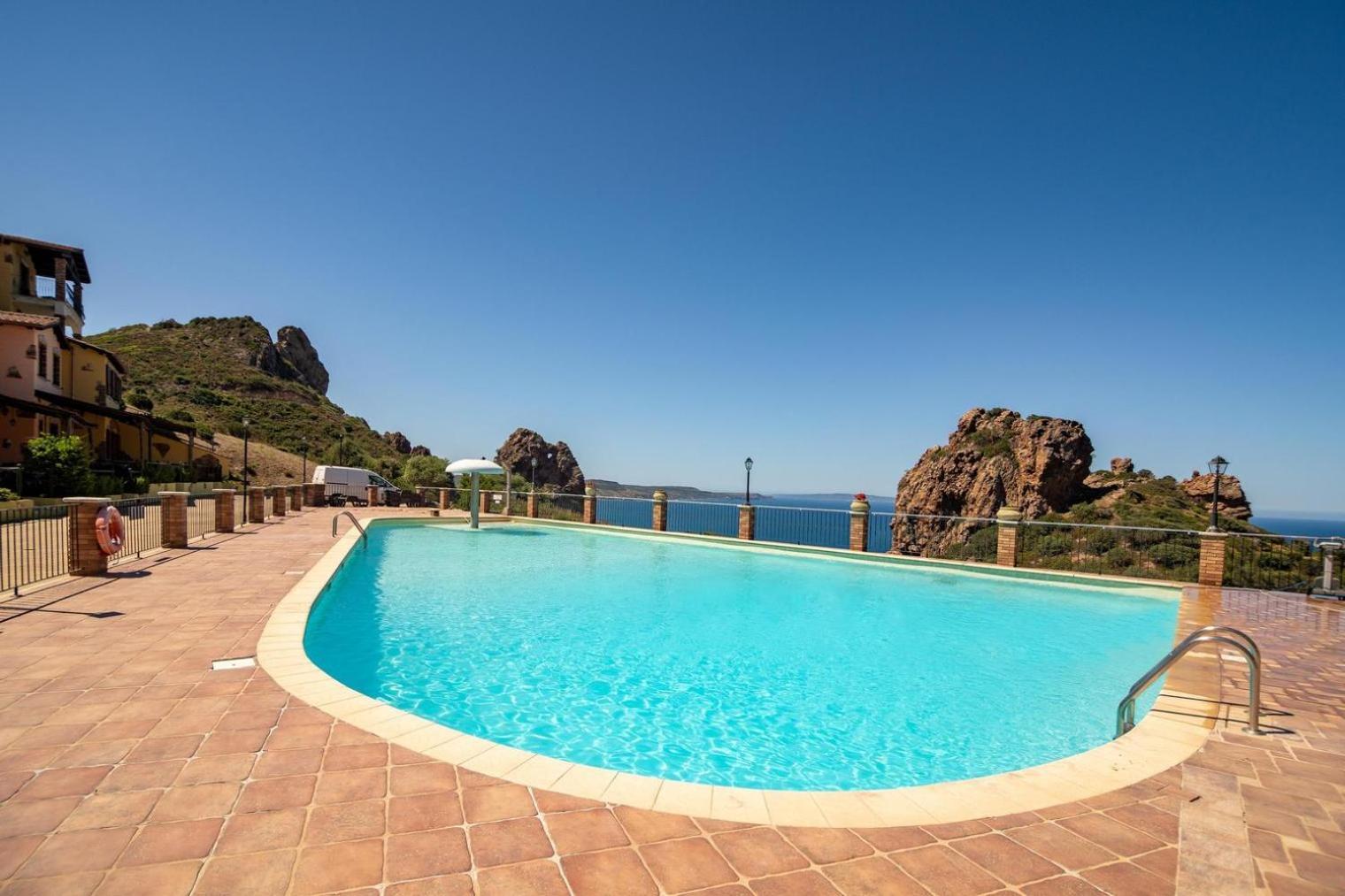 La Perla E Le Conchiglie Tanca Piras Vista Mare Villa Nebida Exterior photo